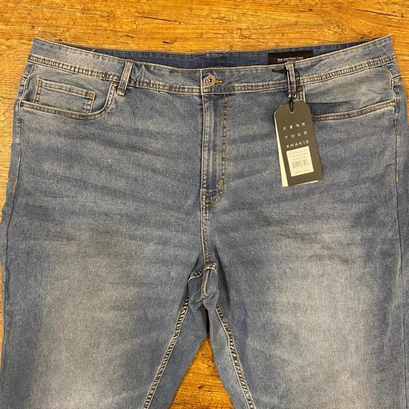 The Perfect Jean NYC Blue Stretch Athletic Fit Denim Pants Trousers Men's 48x30‎ - Picture 3 of 11